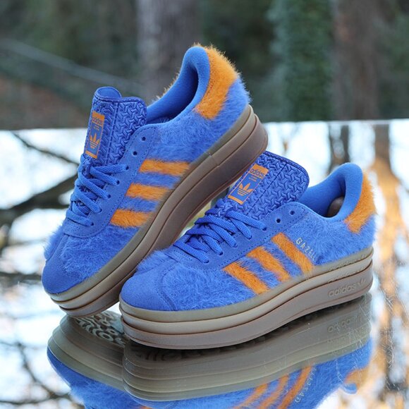 Adidas Gazelle Bold Hi Res Blue Orange - Picture 5 of 15